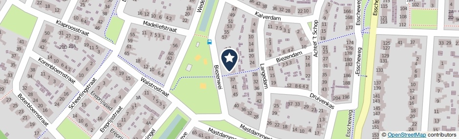 Kaartweergave Biezenwei 33 in Vught