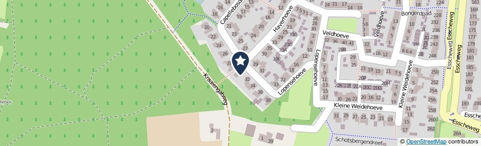 Kaartweergave Capellebosdreef 30 in Vught