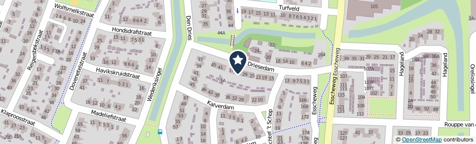 Kaartweergave Driesedam 33 in Vught