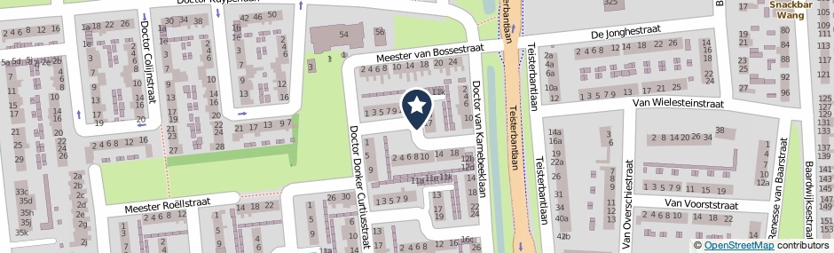 Kaartweergave Dr. Kortenhorststraat in Waalwijk