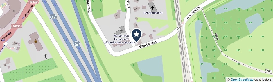 Kaartweergave Kerkstraat 23 in Waardenburg