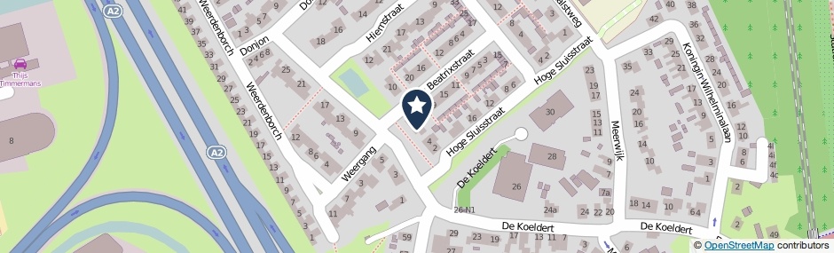 Kaartweergave Prins Willem Alexanderstraat 6 in Waardenburg