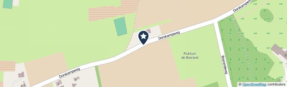Kaartweergave Dorskampweg in Wageningen