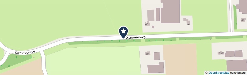 Kaartweergave Diepsmeerweg in Warmenhuizen