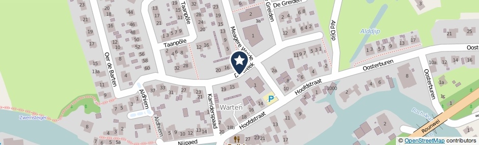 Kaartweergave De Bleek in Warten