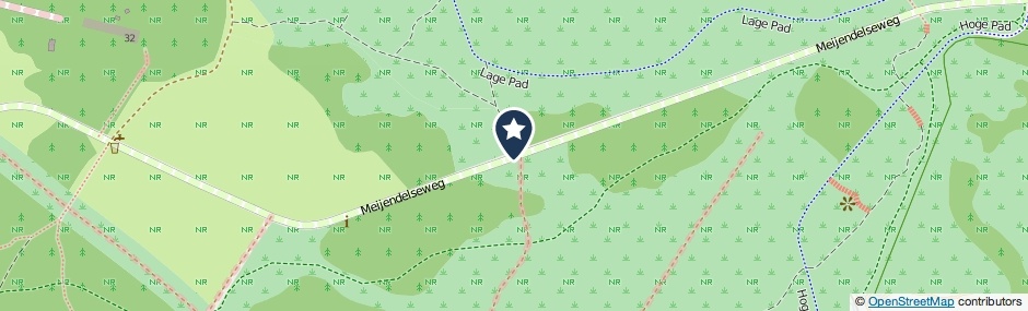 Kaartweergave Meijendelseweg in Wassenaar