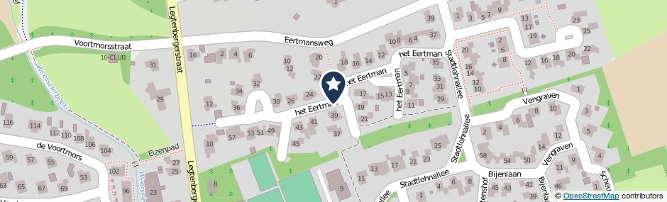 Kaartweergave Het Eertman in Weerselo
