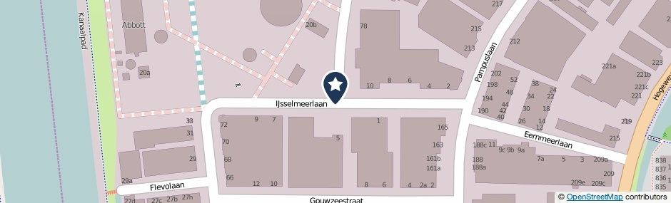 Kaartweergave IJsselmeerlaan in Weesp