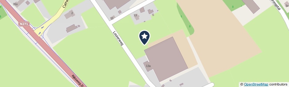 Kaartweergave Looierweg in Wellerlooi