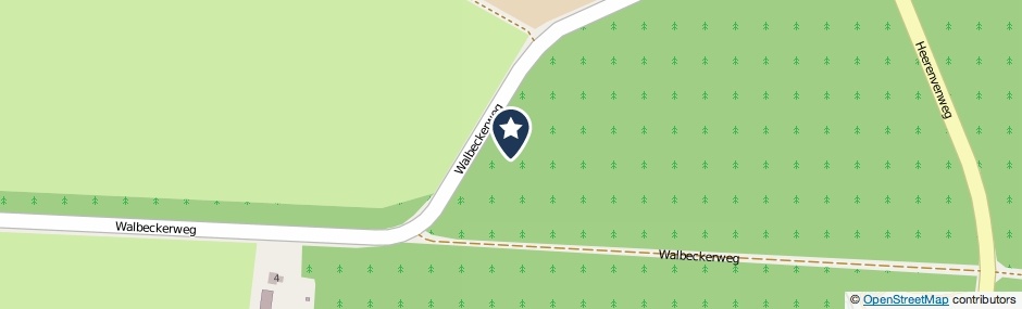 Kaartweergave Walbeckerweg in Wellerlooi