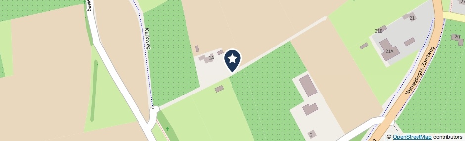 Kaartweergave Moolweg in Wemeldinge