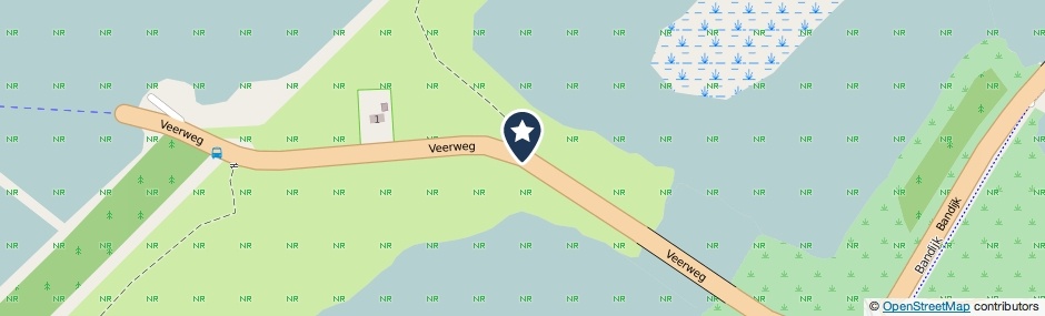 Kaartweergave Veerweg in Werkendam