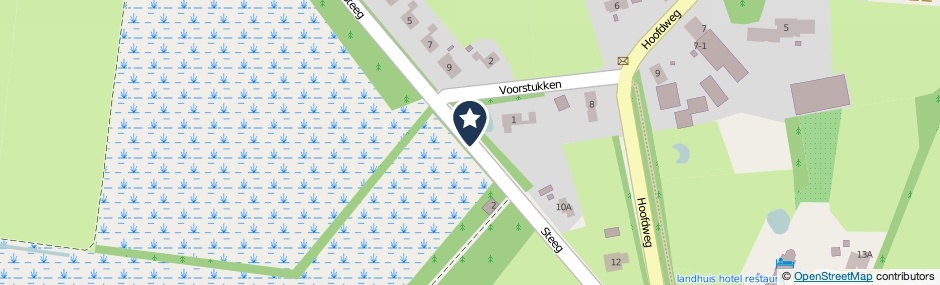 Kaartweergave Steeg in Westervelde