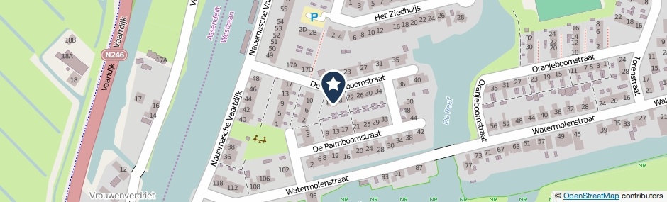 Kaartweergave De Kersenboomstraat 16 in Westzaan