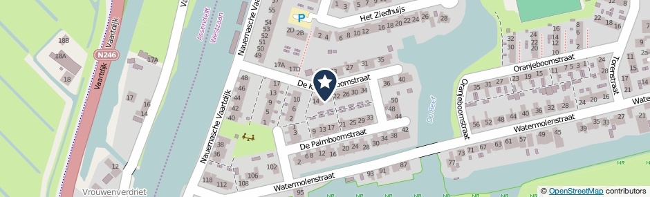 Kaartweergave De Kersenboomstraat 18 in Westzaan