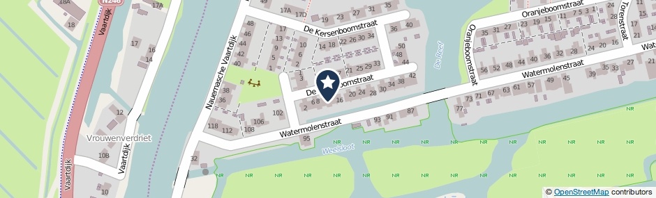 Kaartweergave De Palmboomstraat 12 in Westzaan