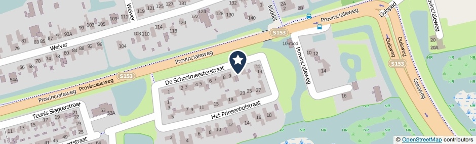 Kaartweergave De Schoolmeesterstraat 10 in Westzaan