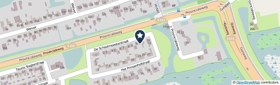 Kaartweergave De Schoolmeesterstraat 11 in Westzaan