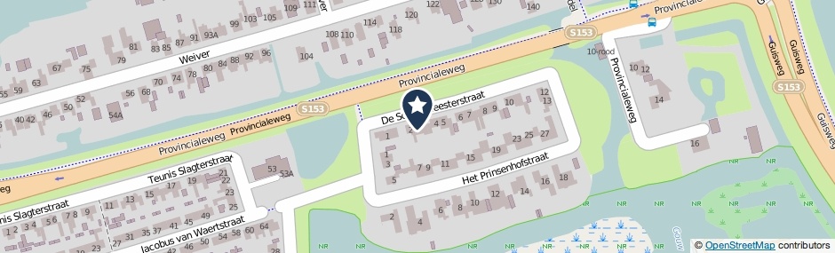 Kaartweergave De Schoolmeesterstraat 3 in Westzaan