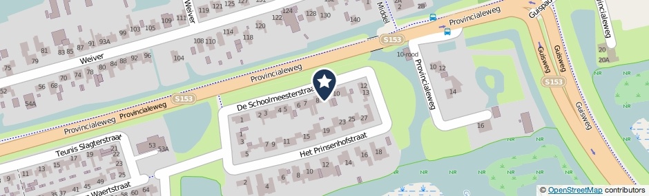 Kaartweergave De Schoolmeesterstraat 9 in Westzaan