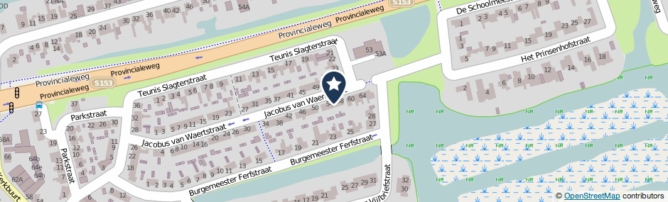 Kaartweergave Jacobus Van Waertstraat 56 in Westzaan