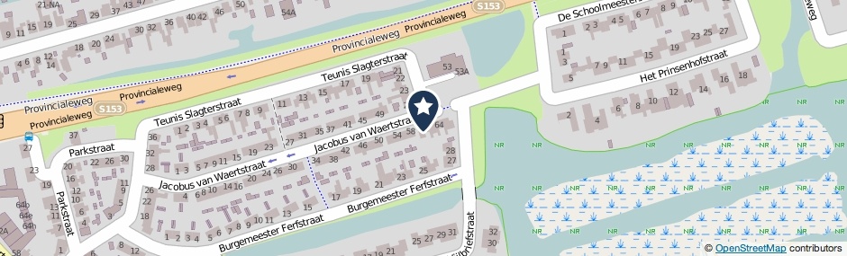 Kaartweergave Jacobus Van Waertstraat 60 in Westzaan