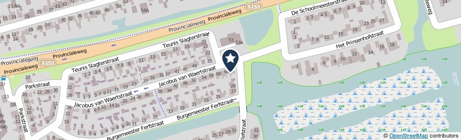 Kaartweergave Jacobus Van Waertstraat 66 in Westzaan