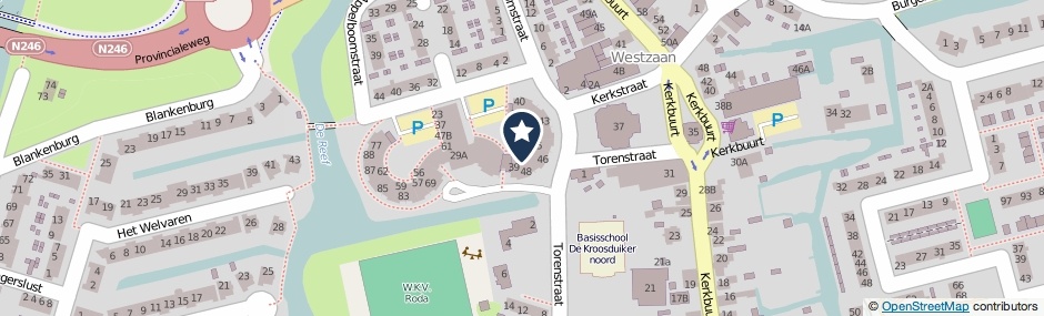 Kaartweergave Lambert Meliszstraat 28 in Westzaan