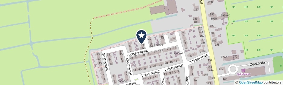 Kaartweergave Lepelaarstraat 26 in Westzaan