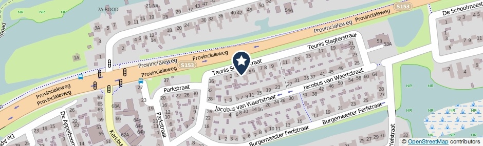 Kaartweergave Teunis Slagterstraat 4 in Westzaan