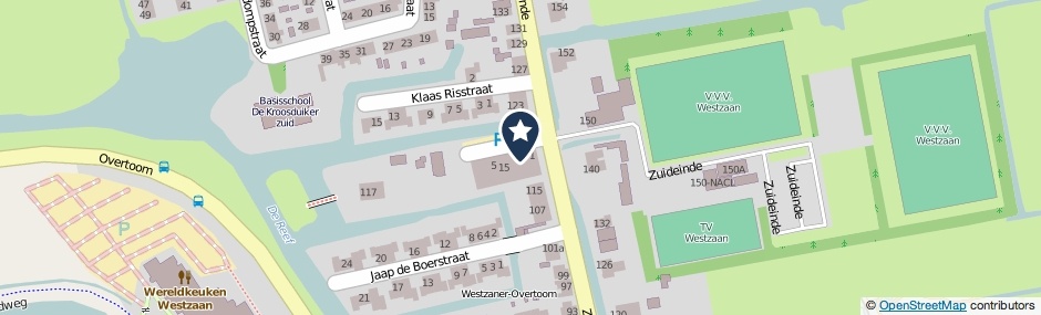 Kaartweergave Willem Jansenstraat 3 in Westzaan