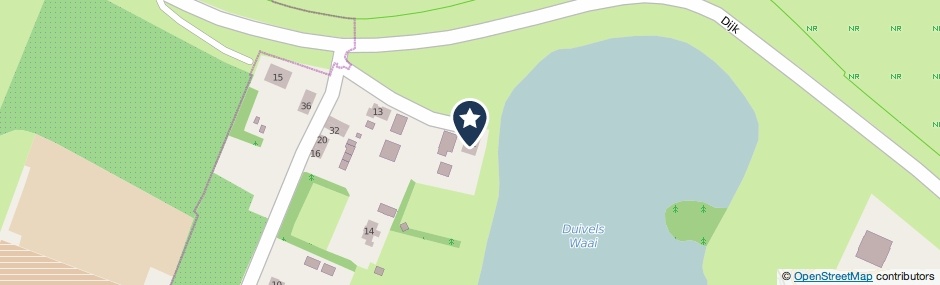 Kaartweergave Dijk 11 in Weurt