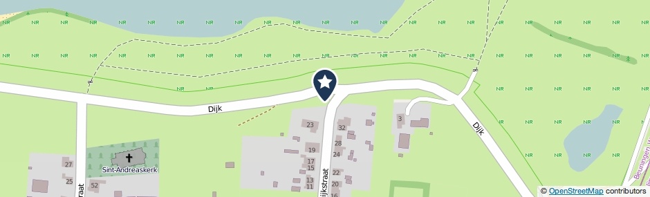 Kaartweergave Dijk 5 in Weurt