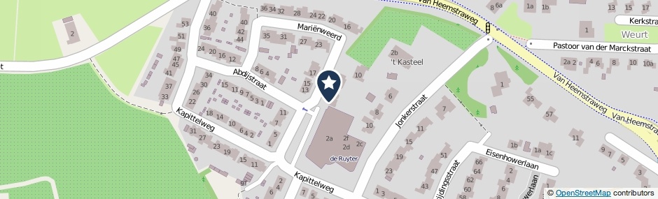 Kaartweergave Marienweerd 2 in Weurt