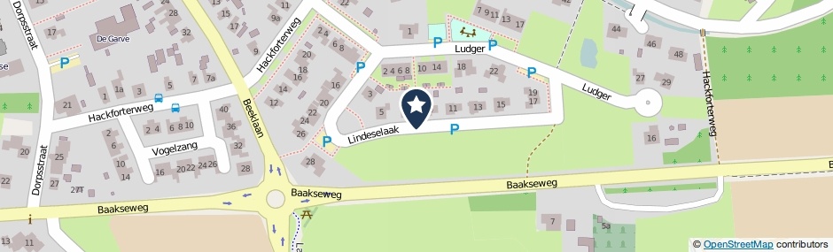 Kaartweergave Lindeselaak in Wichmond