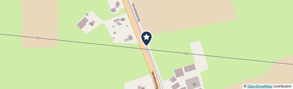 Kaartweergave Hexelseweg in Wierden