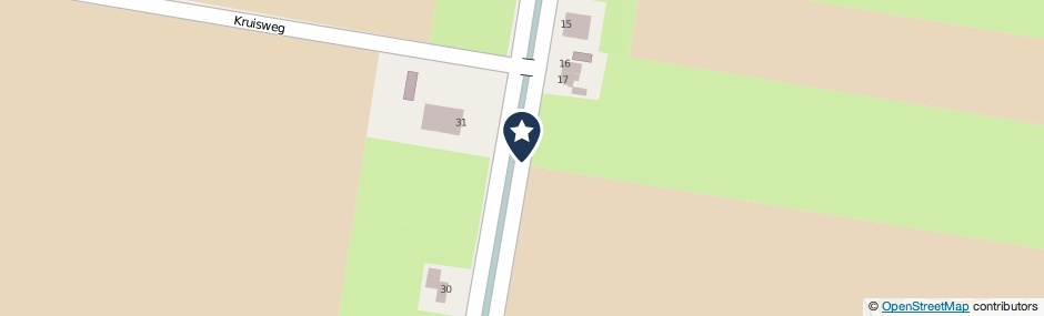 Kaartweergave Barsingerweg in Wieringerwaard