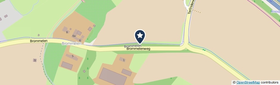 Kaartweergave Brommelenweg in Wijnandsrade
