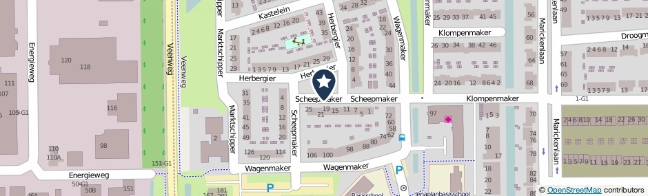 Kaartweergave Scheepmaker in Wilnis