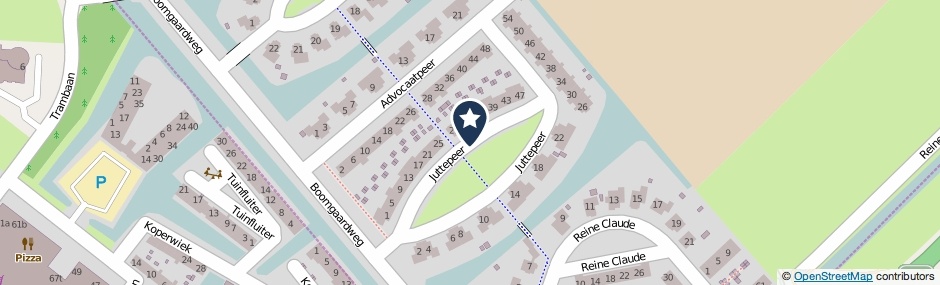 Kaartweergave Juttepeer in Winkel