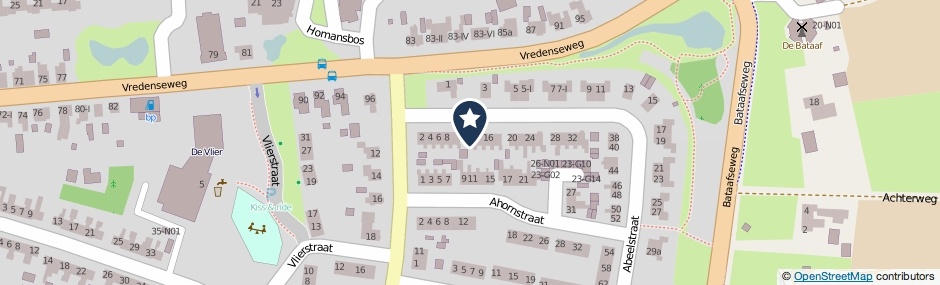 Kaartweergave Abeelstraat 12 in Winterswijk