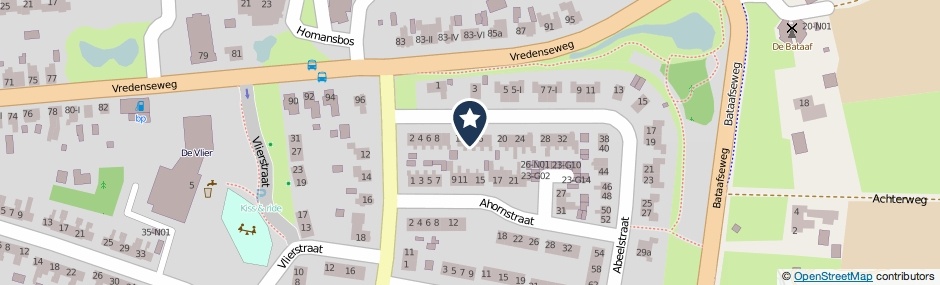 Kaartweergave Abeelstraat 14 in Winterswijk