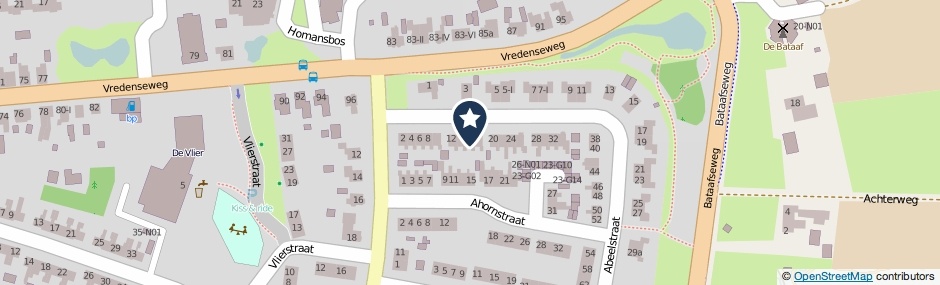 Kaartweergave Abeelstraat 16 in Winterswijk