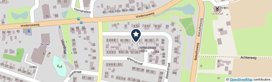 Kaartweergave Abeelstraat 22 in Winterswijk