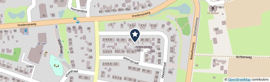 Kaartweergave Abeelstraat 24 in Winterswijk