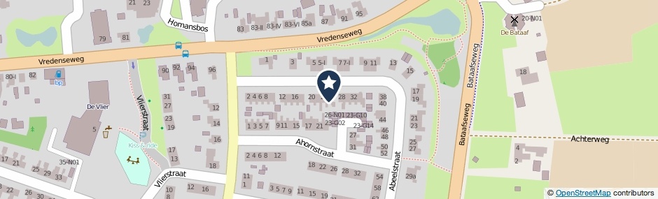 Kaartweergave Abeelstraat 26 in Winterswijk