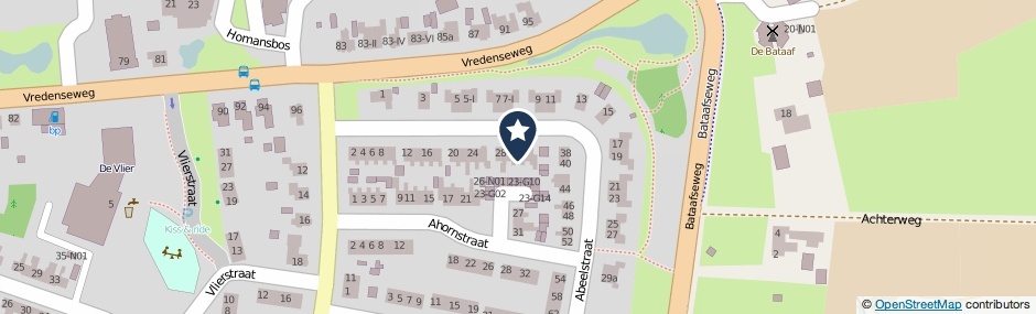 Kaartweergave Abeelstraat 32 in Winterswijk
