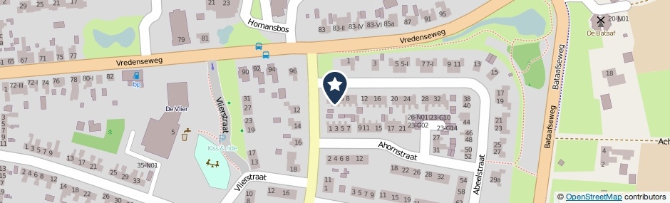 Kaartweergave Abeelstraat 4 in Winterswijk