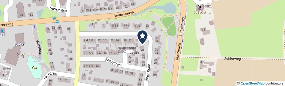 Kaartweergave Abeelstraat 40 in Winterswijk