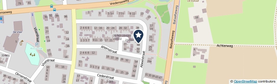 Kaartweergave Abeelstraat 46 in Winterswijk